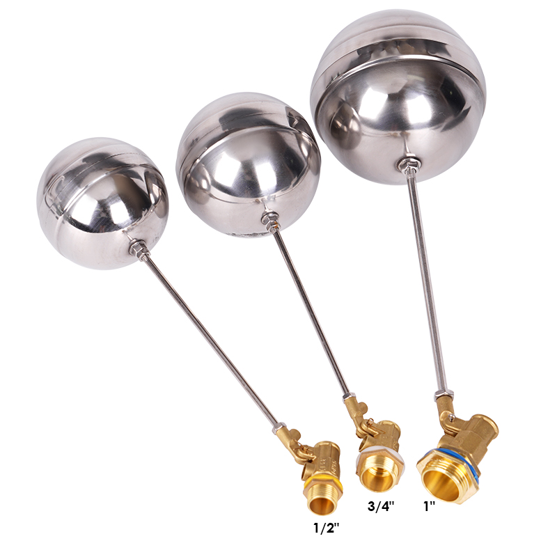Float Ball Valve - Válvula flutuante de latão, 1/2 