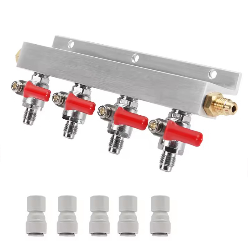 Push Fit Connector - Distribuidor de Gás IMAICTUU 4 Vias,