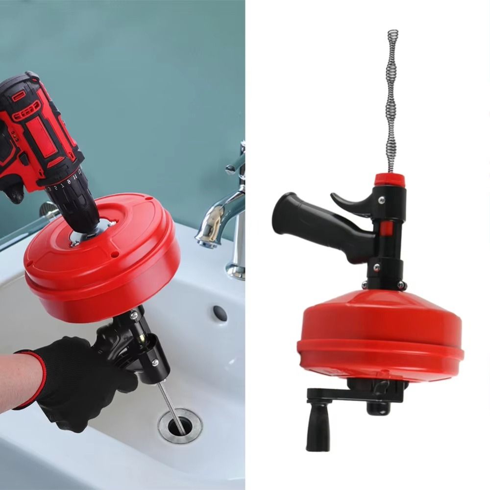 Drain Snake Flexible - Desentupidor Profissional Flexível Manual/Elétrico para Tubulações