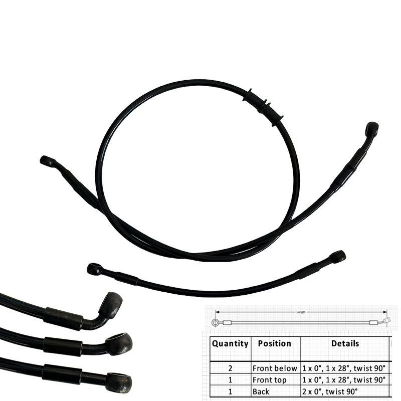 Ptfe Tape Thread - AN3 Moto Hidráulico Aço Inoxidável Trançado