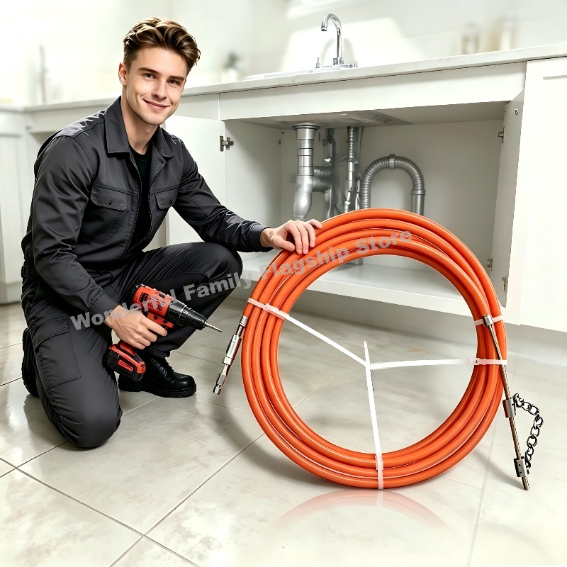 Drain Snake Flexible - Conjunto de Ferramentas Flexíveis para Desentupimento