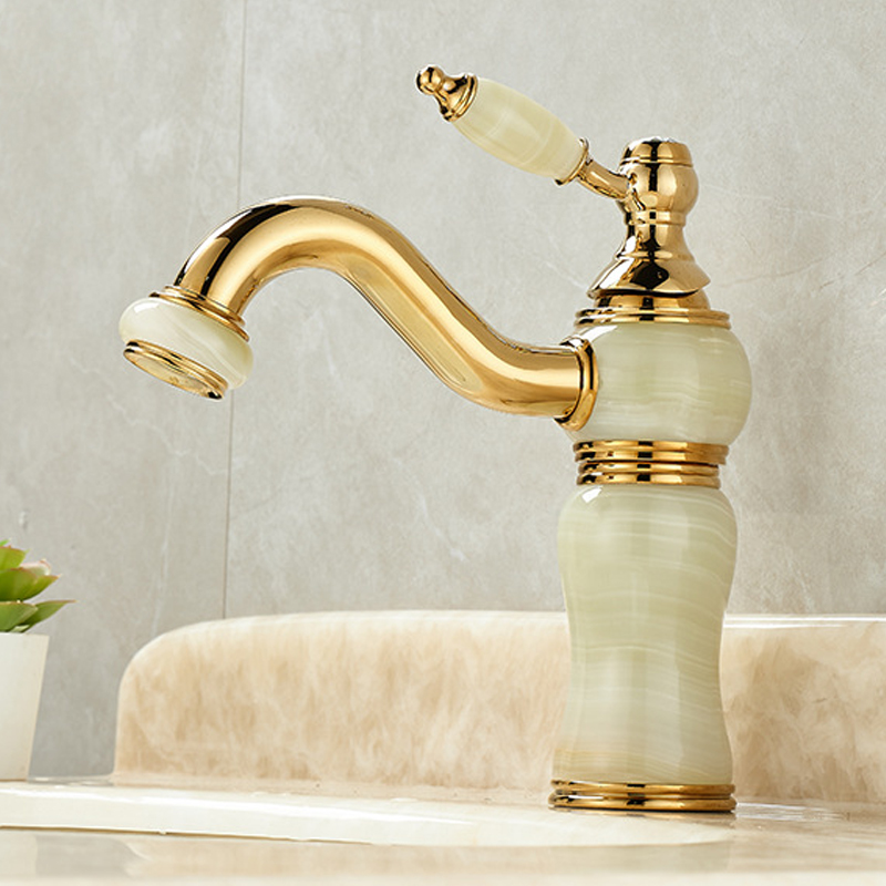 Basin Mixer Cartridge - Torneira luxuosa de latão e jade