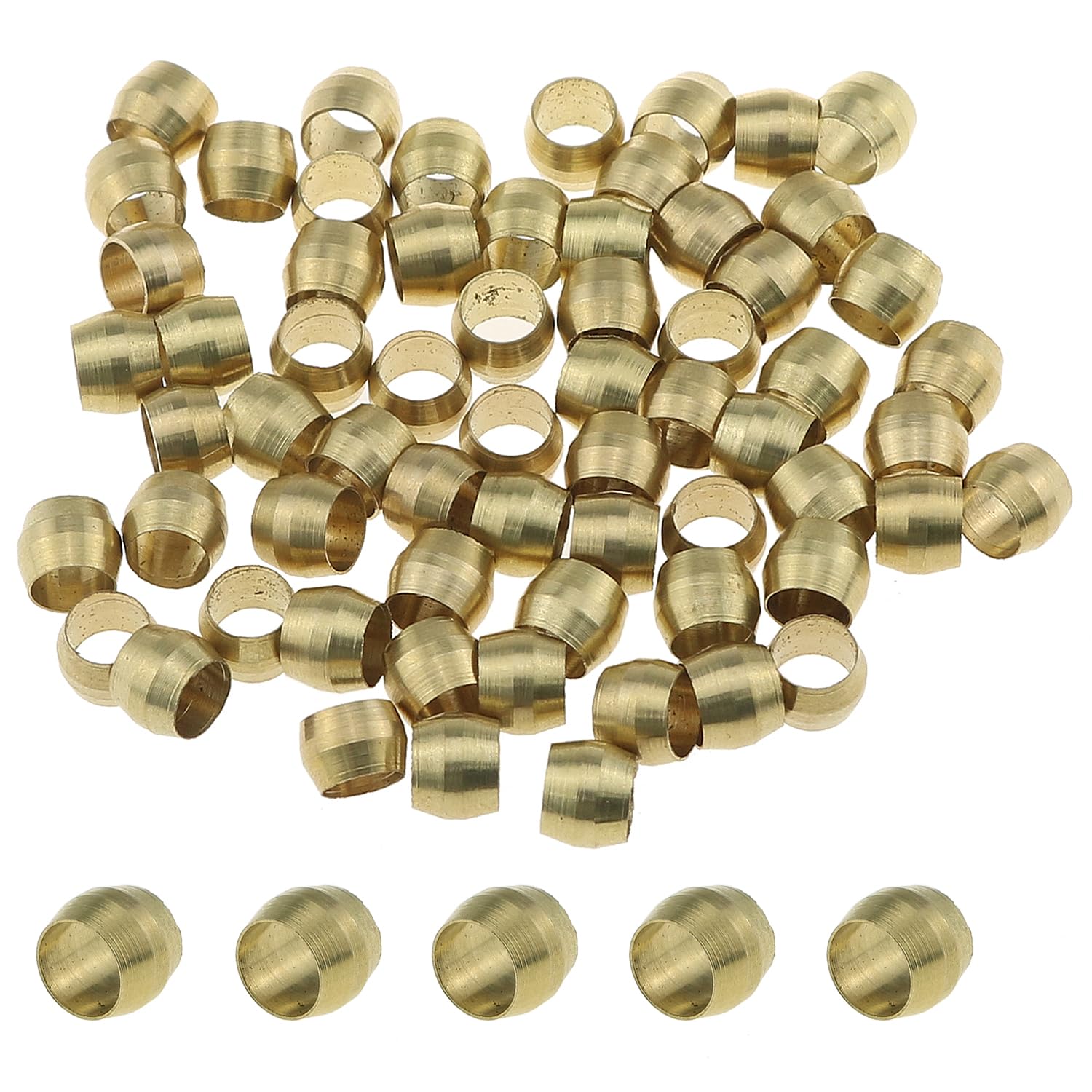 Compression Fitting Brass - 100 peças virolas de manga de