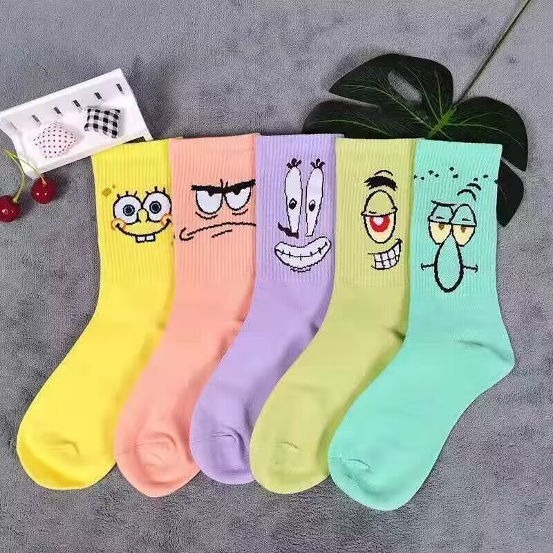 Meias de Algodão SpongeBob Squ - Pipe Bending Spring avaliação e preço