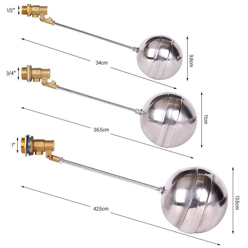 Válvula flutuante de latão, 1/ - Float Ball Valve avaliação e preço