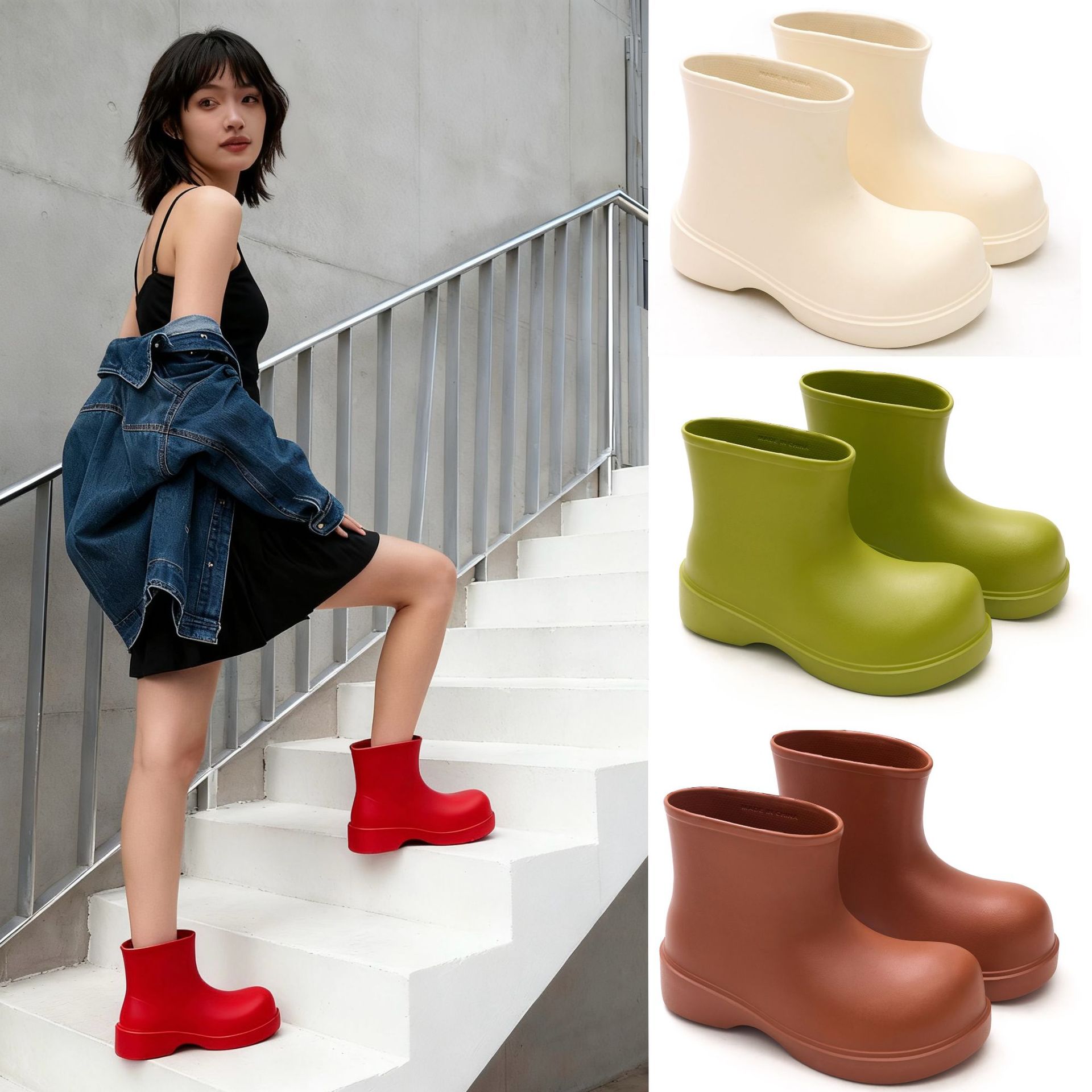 Botas de chuva coreanas 2025 t - Pipe Bending Spring avaliação e preço
