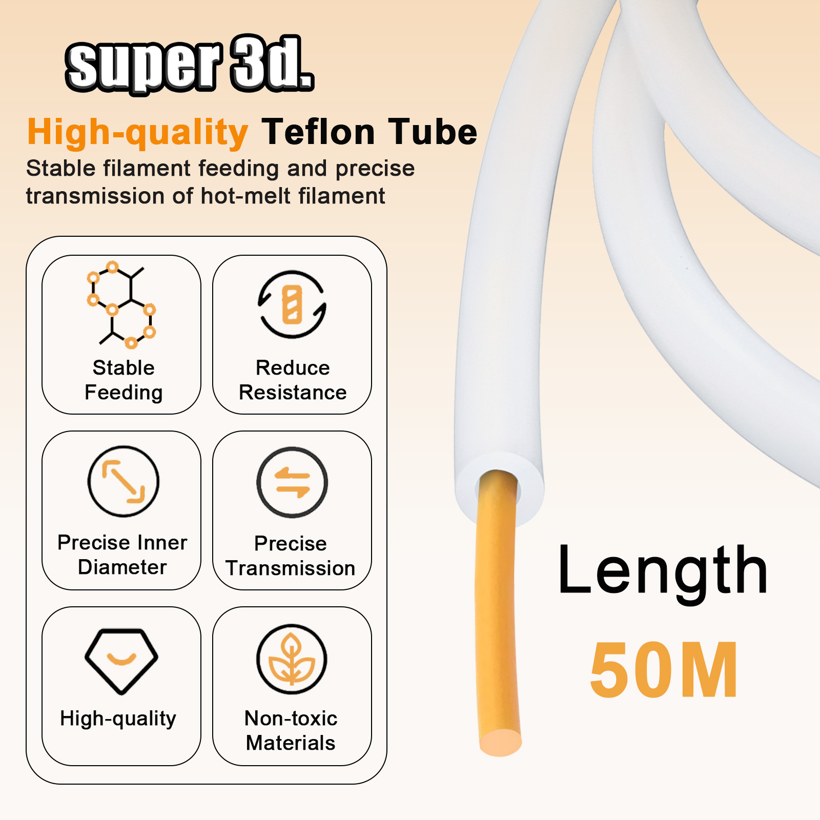 Tubo PTFE para Impressora 3D 2 - Ptfe Tape Thread avaliação e preço