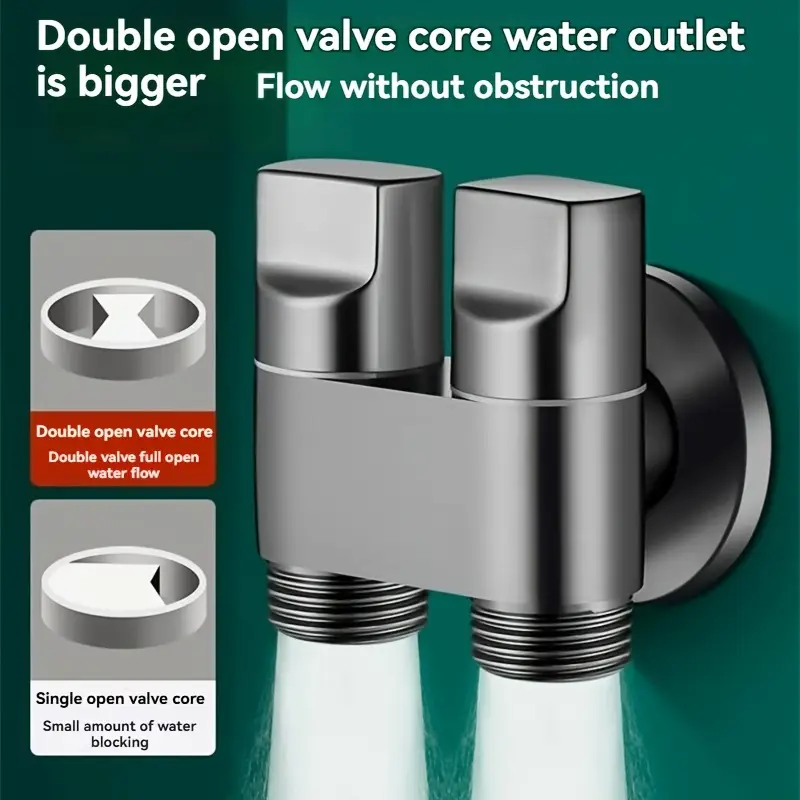 Torneira de saída dupla de aço - Toilet Fill Valve avaliação e preço