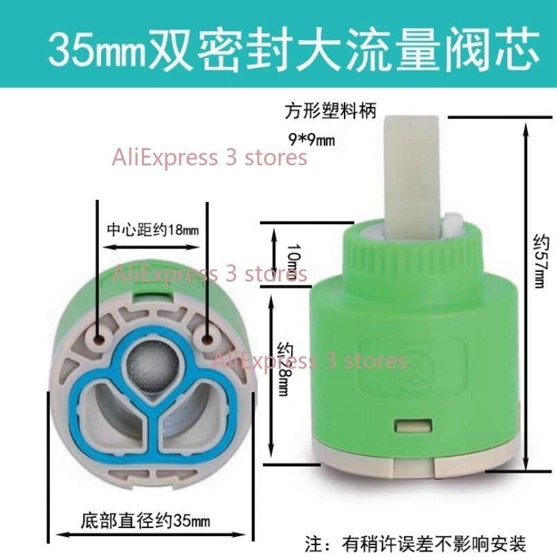 1 pçs 35/40mm substituição car - Basin Mixer Cartridge avaliação e preço