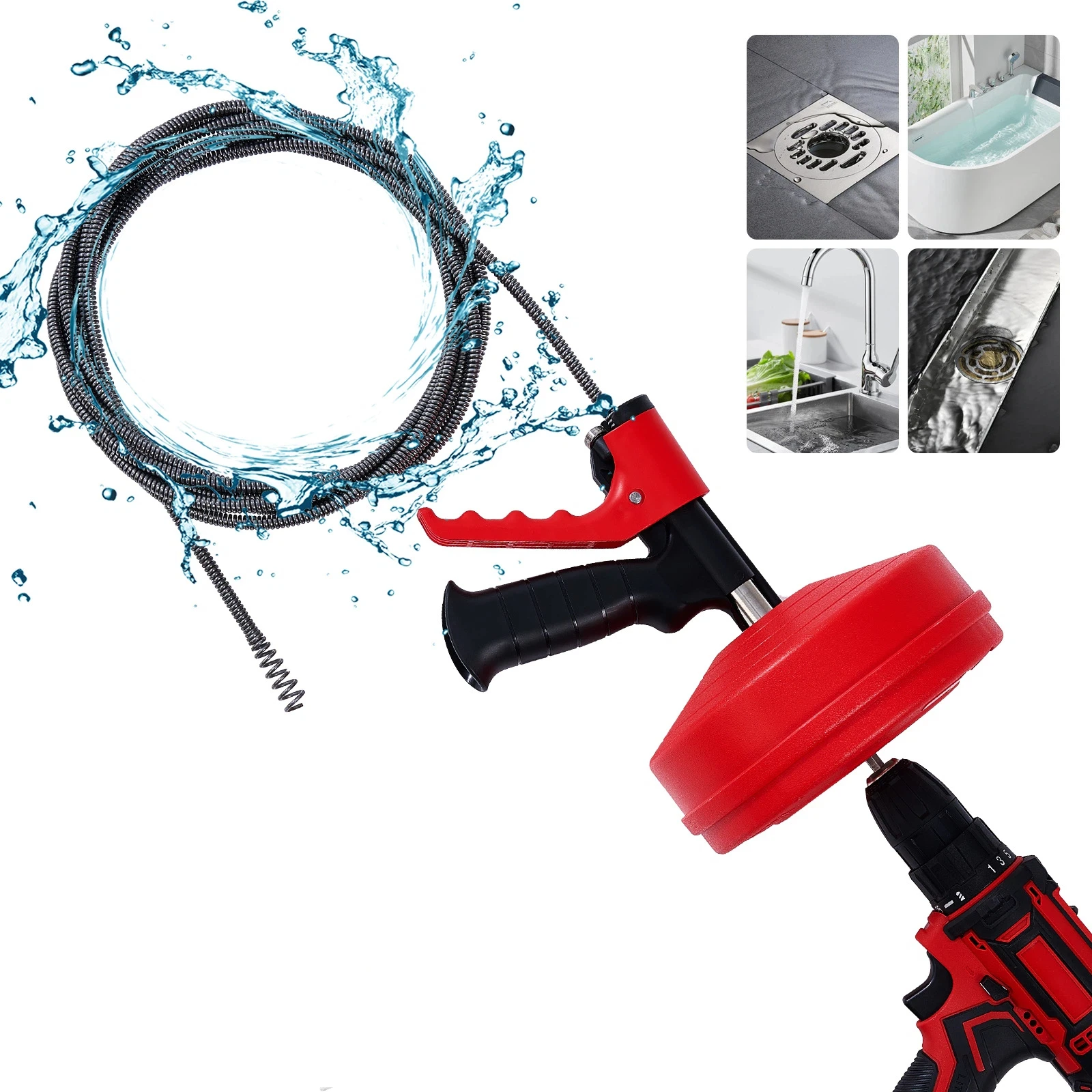 Desentupidor de Drenos Profiss - Drain Snake Flexible avaliação e preço